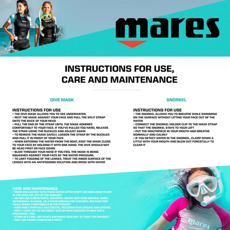 Mares ماسك الغوص ماريز للبالغين غير محدد الجنس X-Vision Ultra Liquidskin المريح ذو نافذتين مع قطعة وجه سيليكون، أصفر/أسود - Image 3